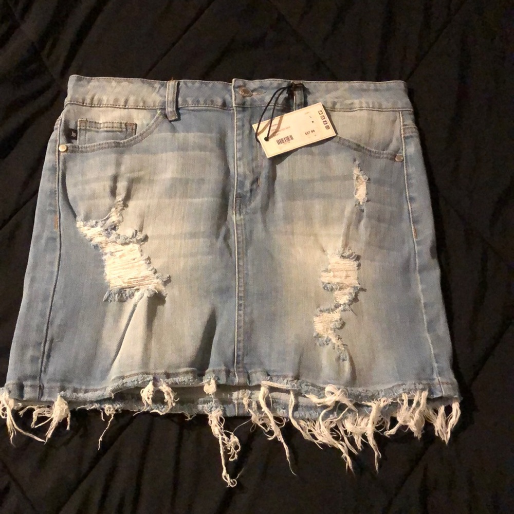 Destroyed mini skirt